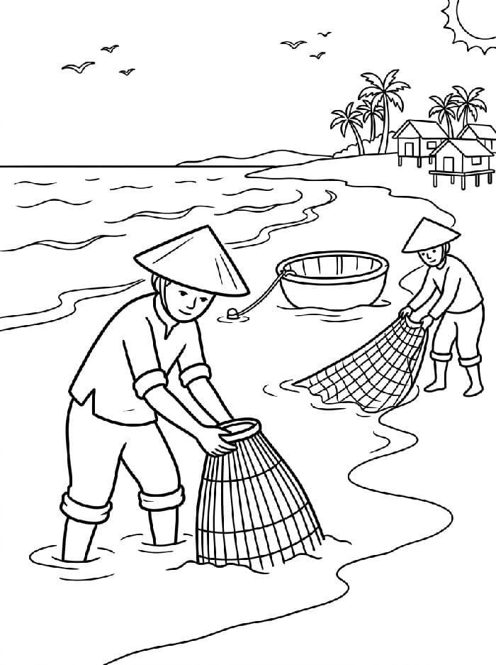 Ngư Dân Ở Làng Chài