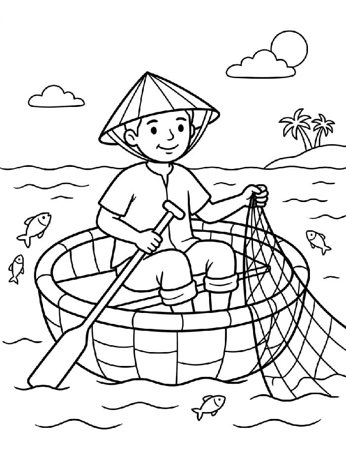 Ngư Dân Trên Thúng