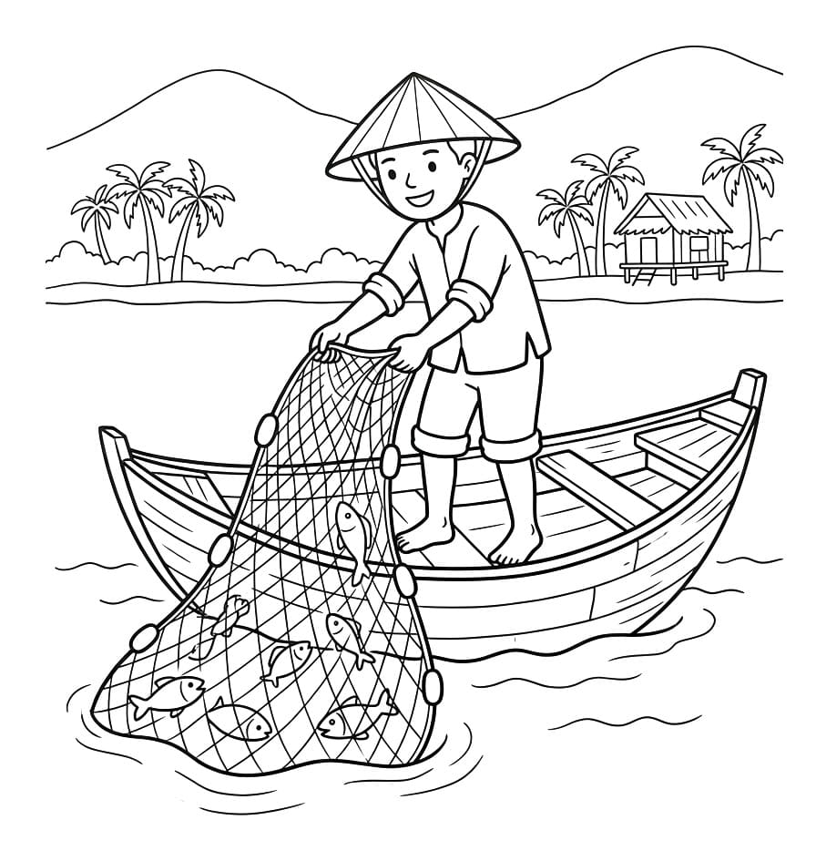 Ngư Dân Và Lưới Đánh Cá