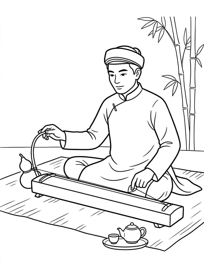 Nhạc Công Gảy Đàn Bầu