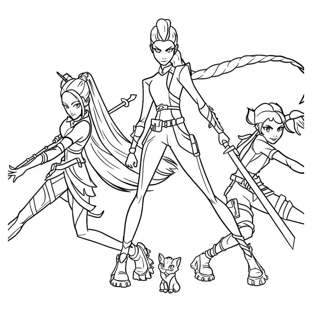 Nhân Vật Nữ Thợ Săn Quỷ KPop