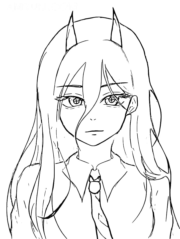 Tô màu Nhân Vật Power Trong Anime Chainsaw Man Nhân Vật Power Trong Anime Chainsaw Man