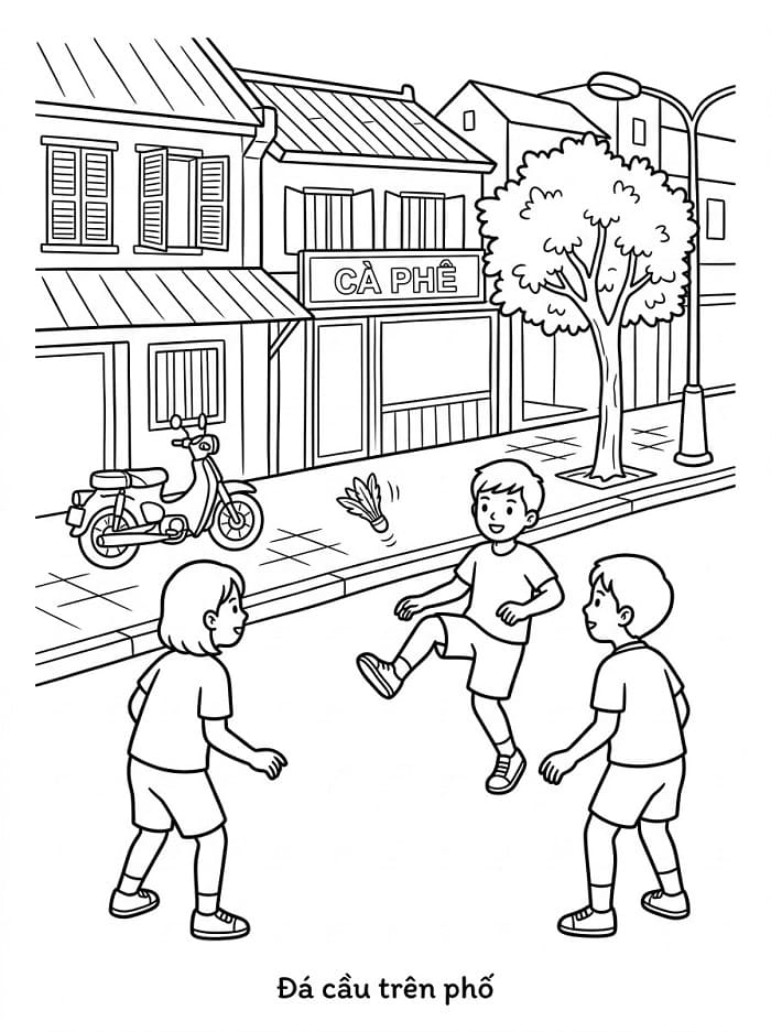 Nhóm Bạn Đang Đá Cầu