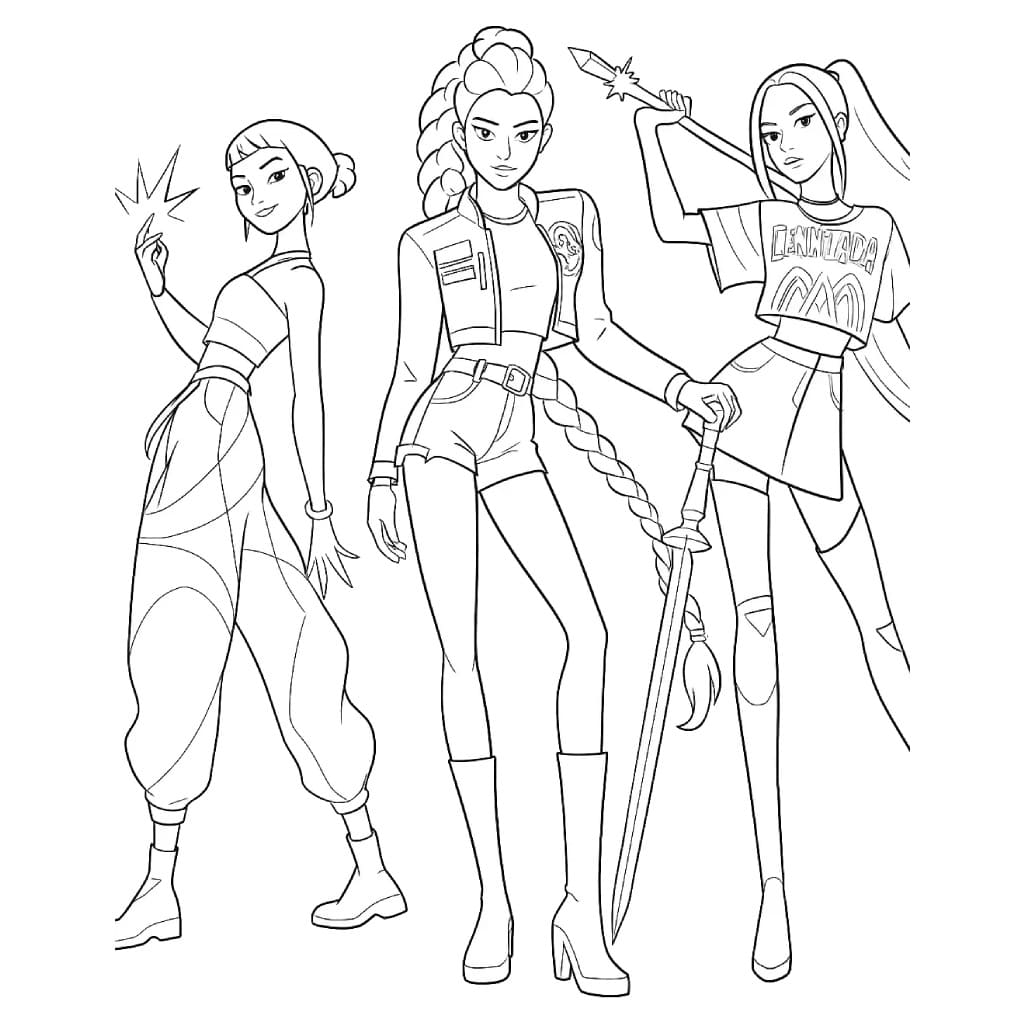 Những Cô Gái trong Thợ Săn Quỷ KPop