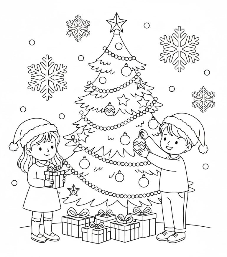 Những Đứa Trẻ Và Cây Thông Noel