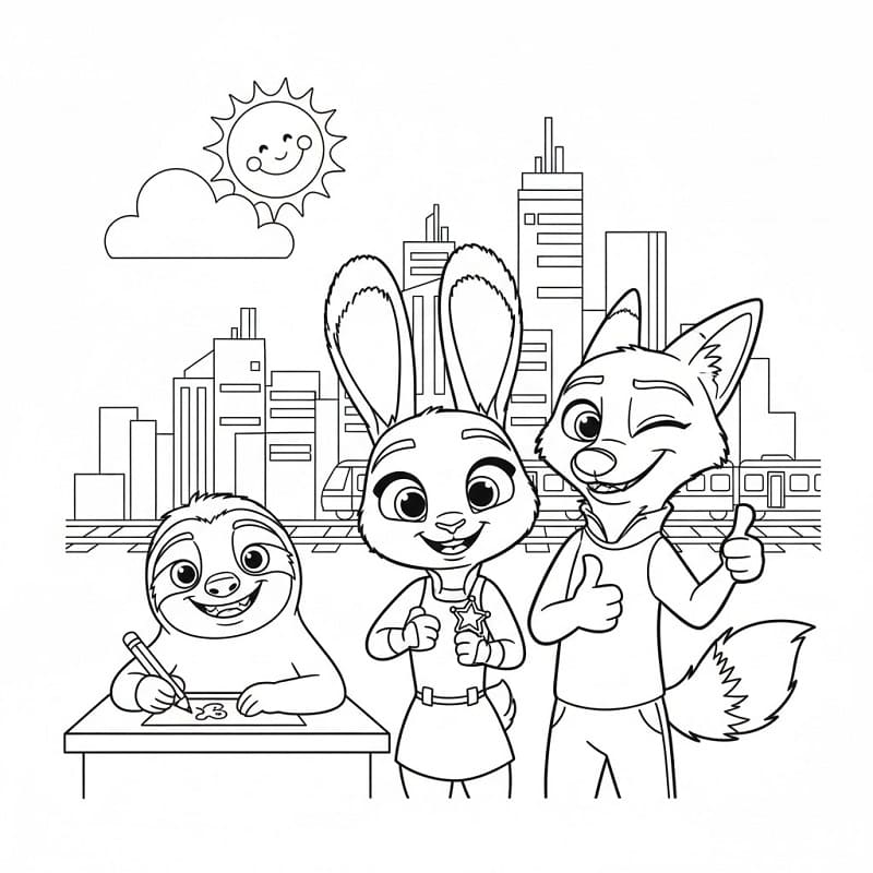 Tô Màu Zootopia
