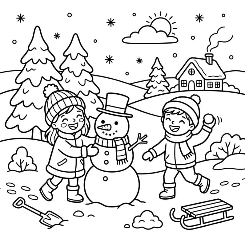 Niềm Vui Đắp Người Tuyết