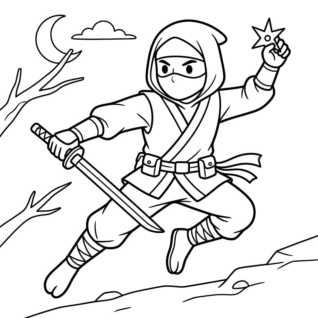 Ninja Phi Tiêu Trên Cây