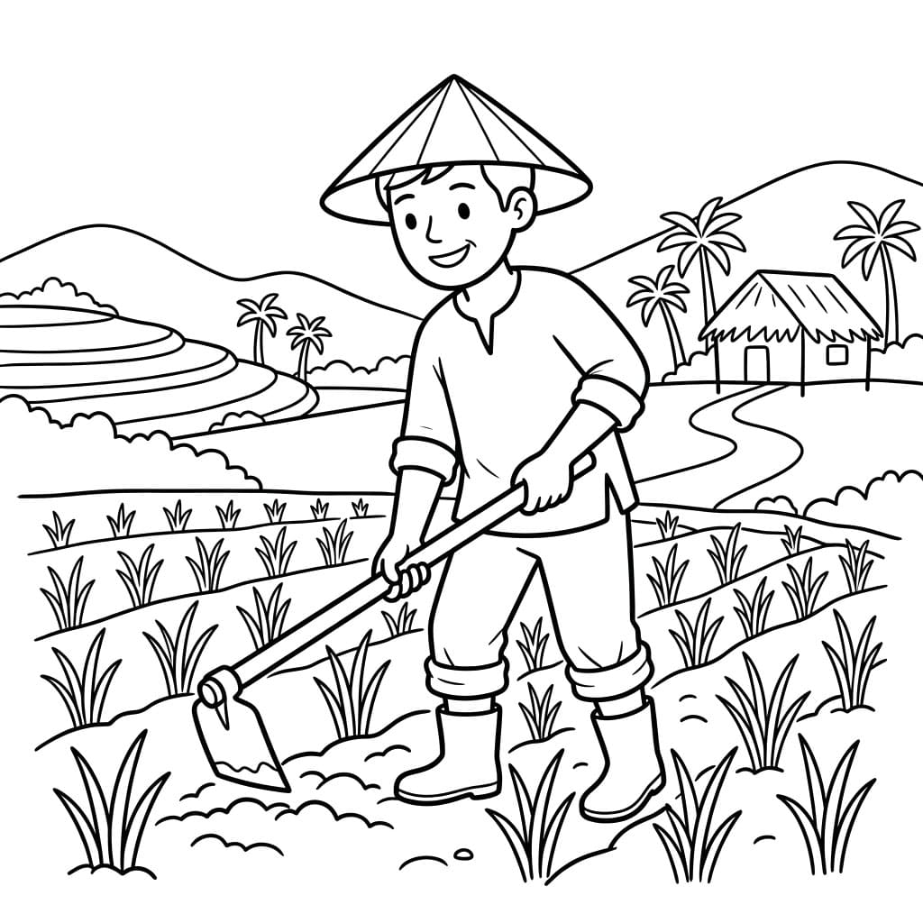 Nông Dân Cuốc Đất