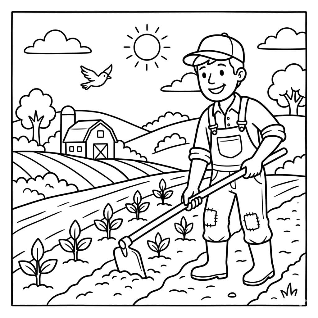 Nông Dân Tưới Cây