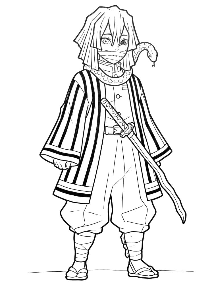 Obanai Iguro trong Anime Demon Slayer