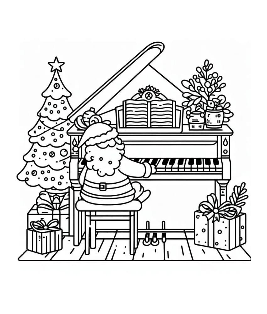 Ông Già Noen Và Đàn Piano