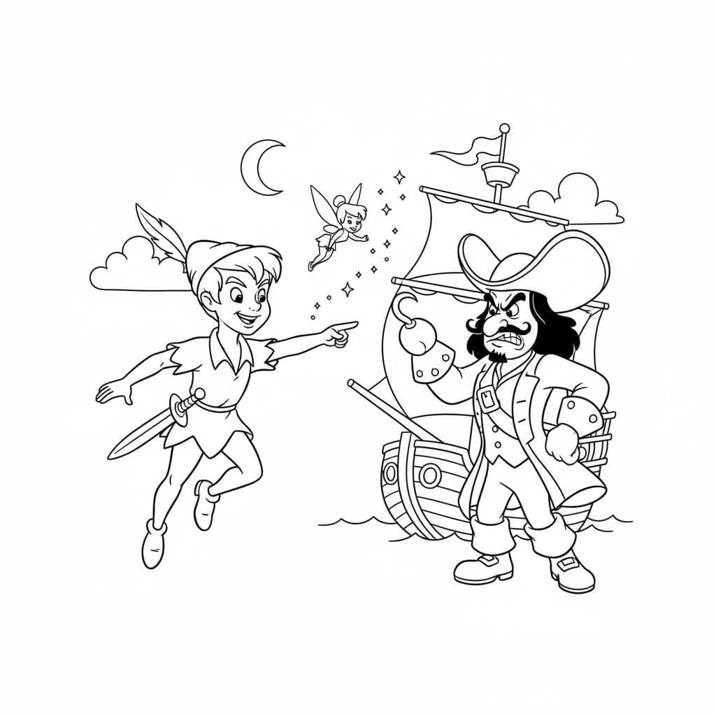 Peter Pan Và Đội Trưởng Hook