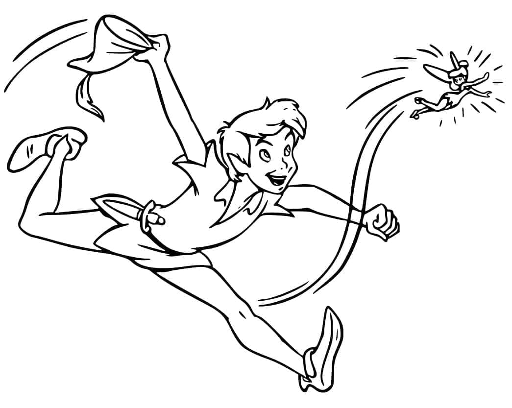 Peter Pan Và Tinker Bell Chơi Đùa Với Nhau