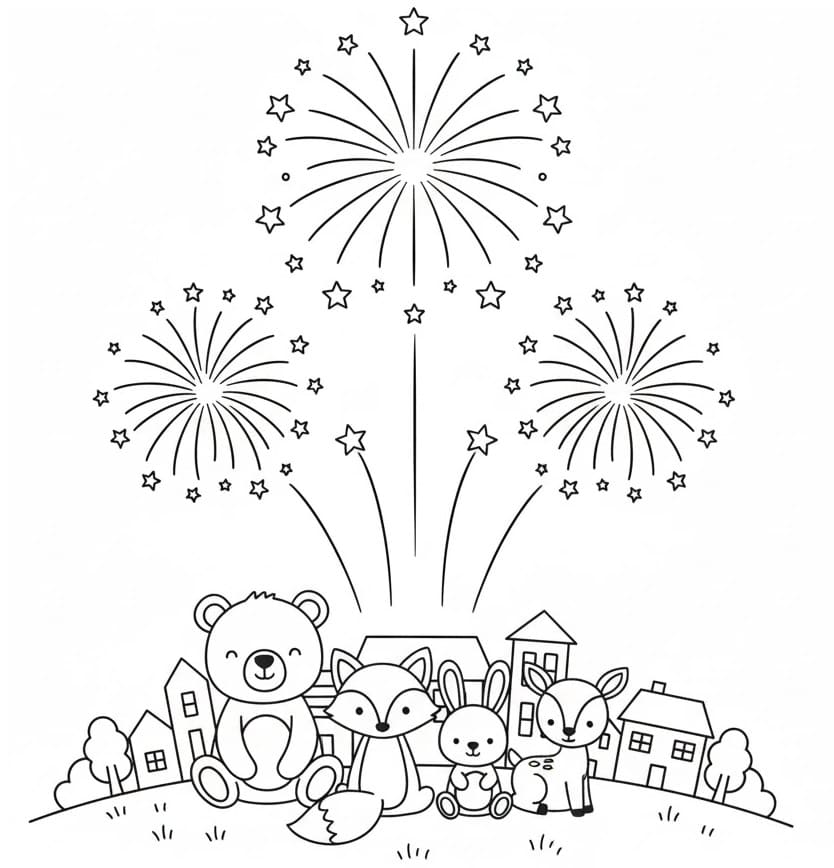 Pháo Hoa Trong Năm Mới