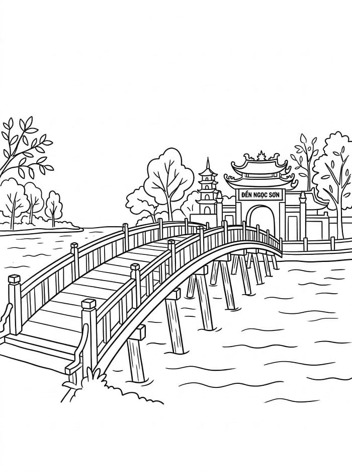 Phong Cảnh Cầu Thê Húc