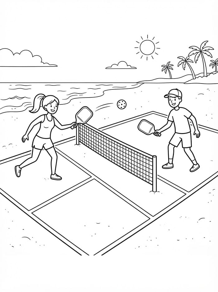 Pickleball Trên Bãi Biển