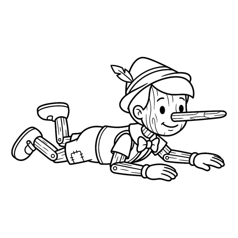 Pinocchio Bò Trên Sàn