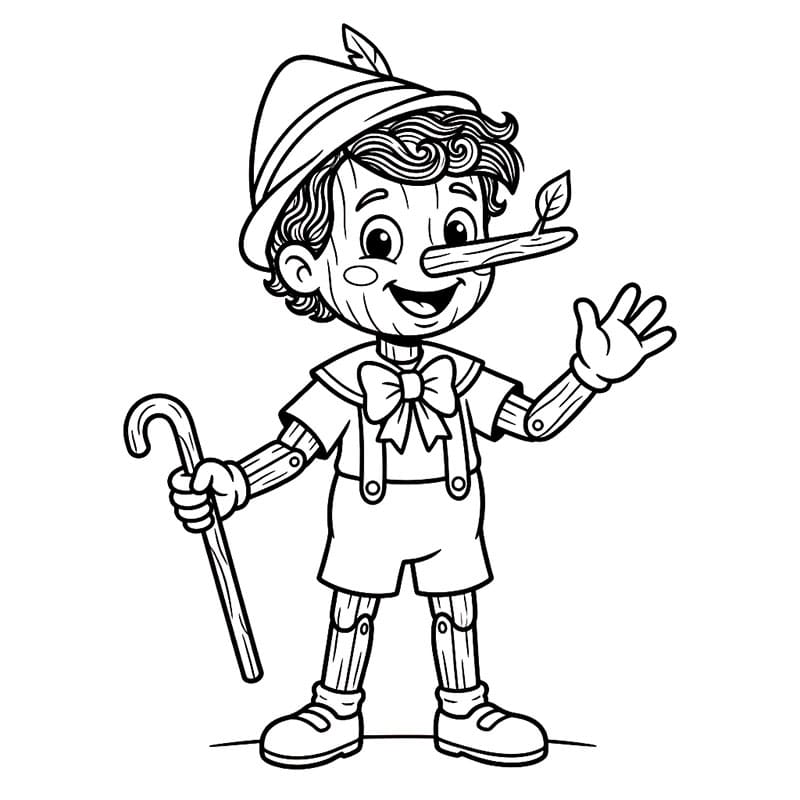 Pinocchio Cầm Gậy