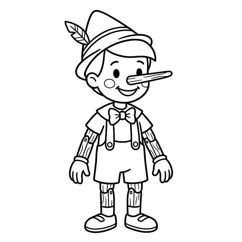 Pinocchio Đứng Mỉm Cười
