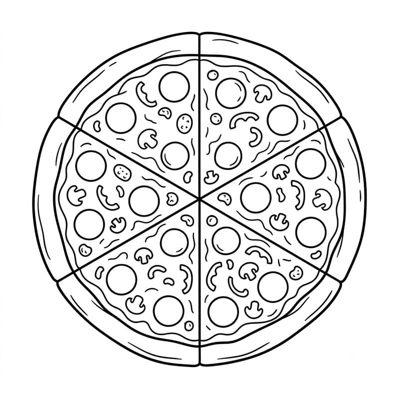 Pizza Pepperoni Tròn