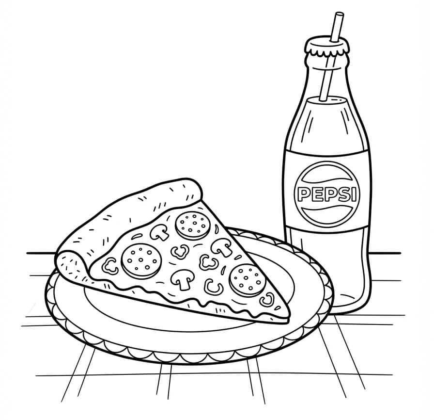 Pizza và Pespi