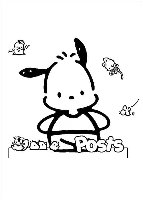 Tô màu Pochacco Cute Nhất Pochacco Cute Nhất