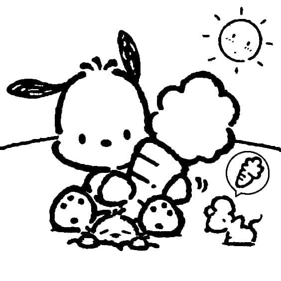 Tô màu Pochacco Đáng Yêu Pochacco Đáng Yêu