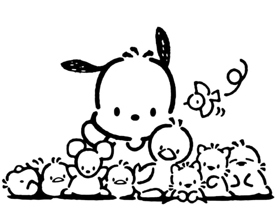 Tô màu Pochacco Dễ Thương Pochacco Dễ Thương