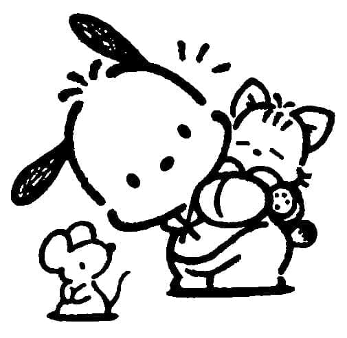 Tô màu Pochacco Trong Sanrio Pochacco Trong Sanrio