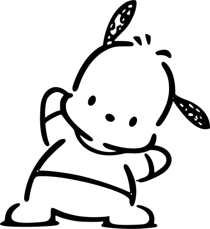 Tô màu Pochacco Vui Vẻ Pochacco Vui Vẻ