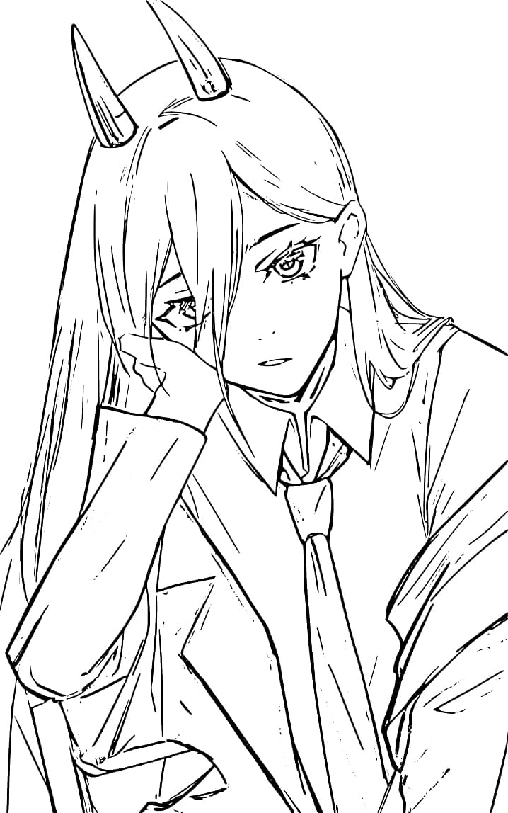 Tô màu Power Trong Chainsaw Man Power Trong Chainsaw Man