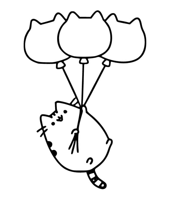 Pusheen Và 3 Quả Bóng