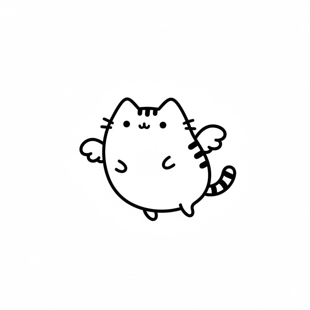 Pusheen Với Đôi Cánh