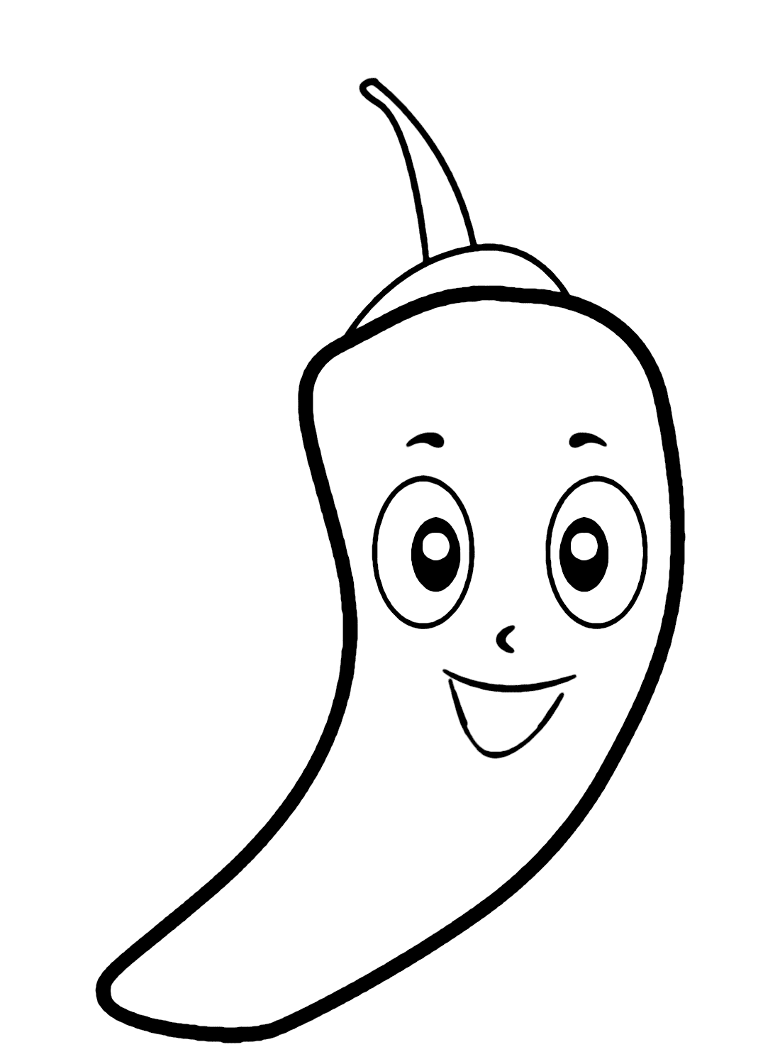 Tô màu Quả Ớt Cười Quả Ớt Cười