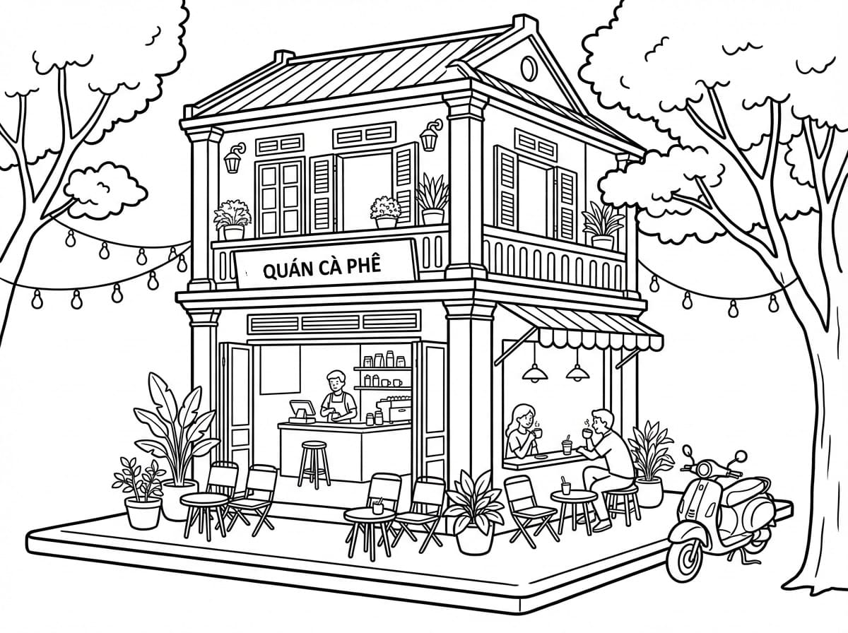 Quán Cà Phê Hai Tầng