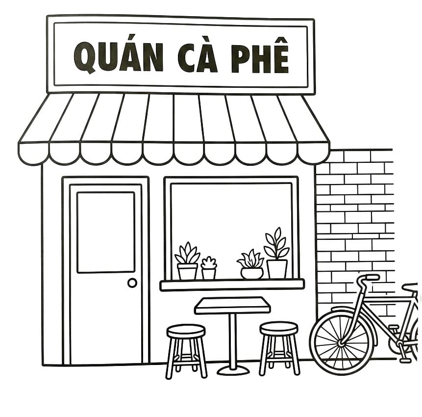 Quán Cà Phê Nhỏ Đơn Giản