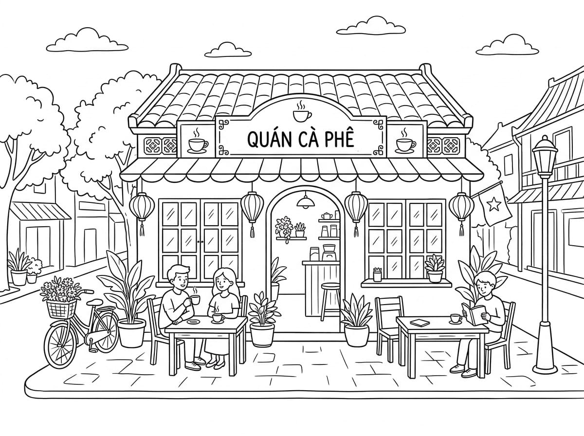 Quán Cà Phê Trên Phố