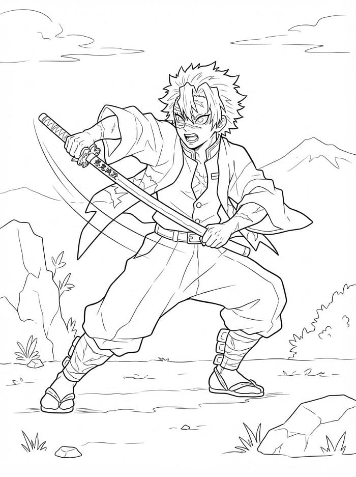 Sanemi Shinazugawa Hành Động
