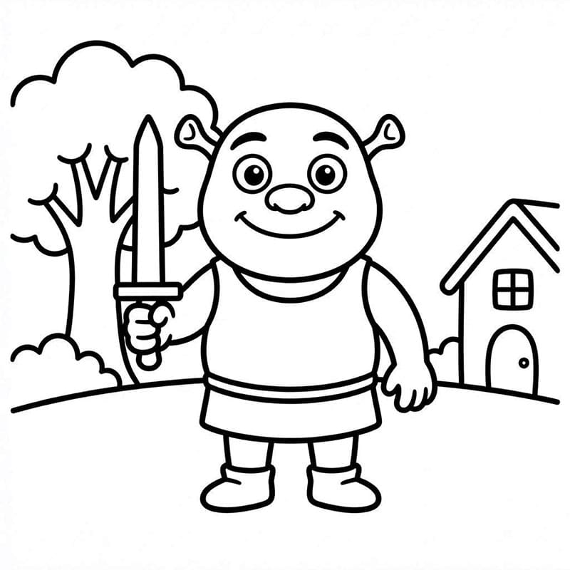 Shrek Cầm Kiếm