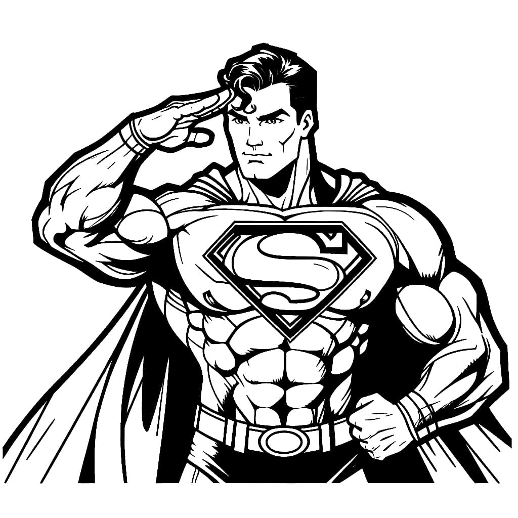 Siêu Nhân Superman Chào