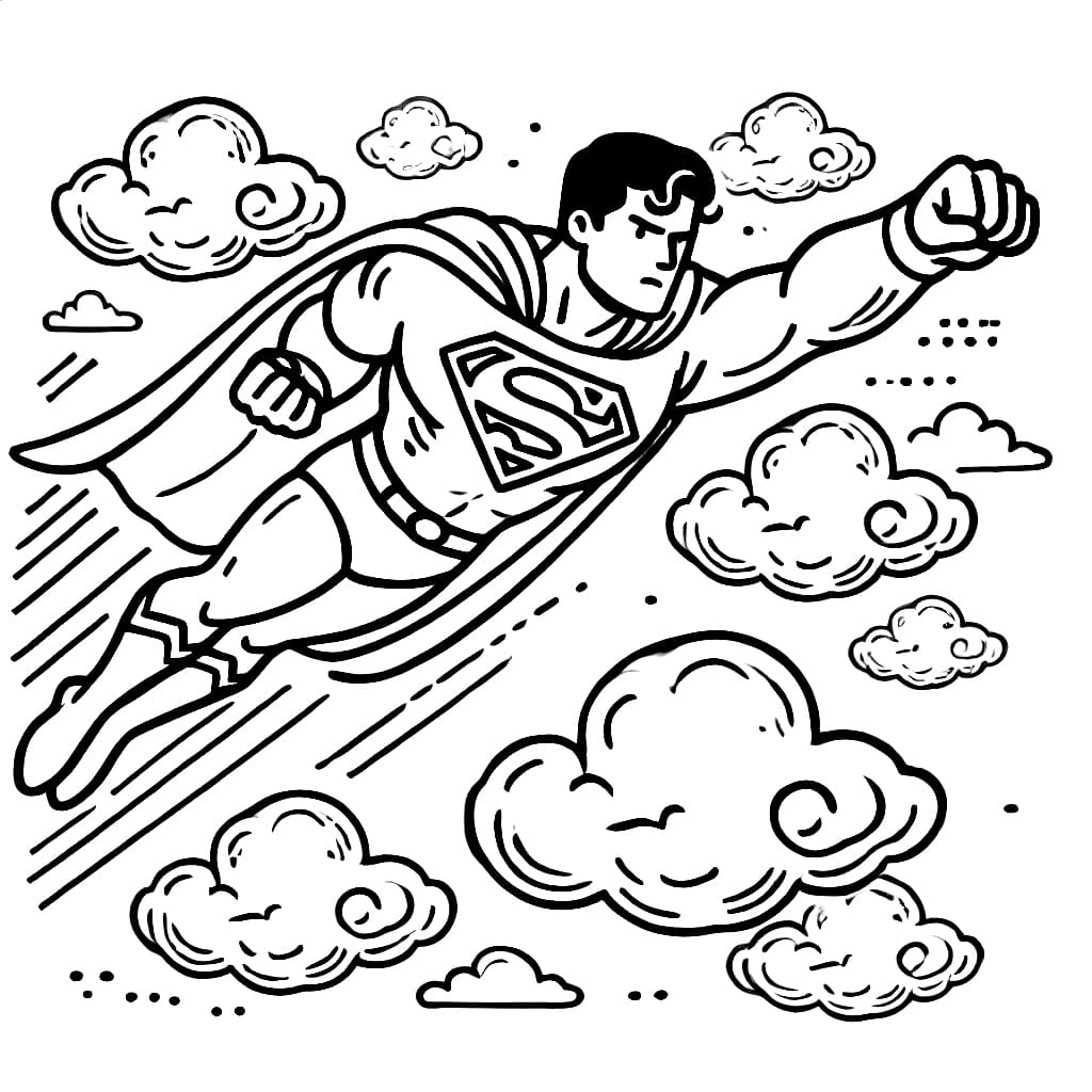 Siêu Nhân Superman Đang Bay