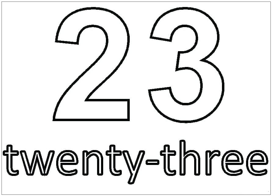 Tô màu Số 23 Số 23