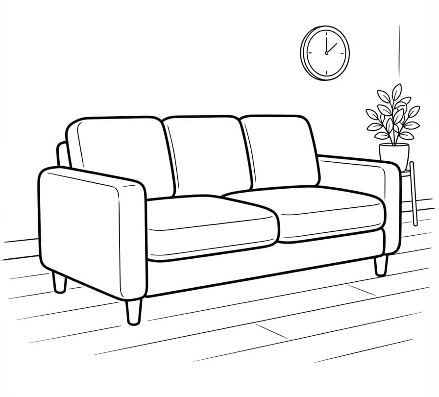 Sofa Trên Sàn Gỗ