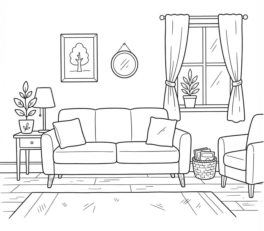 Sofa Trong Phòng Khách
