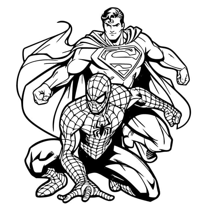 Superman Với Spiderman