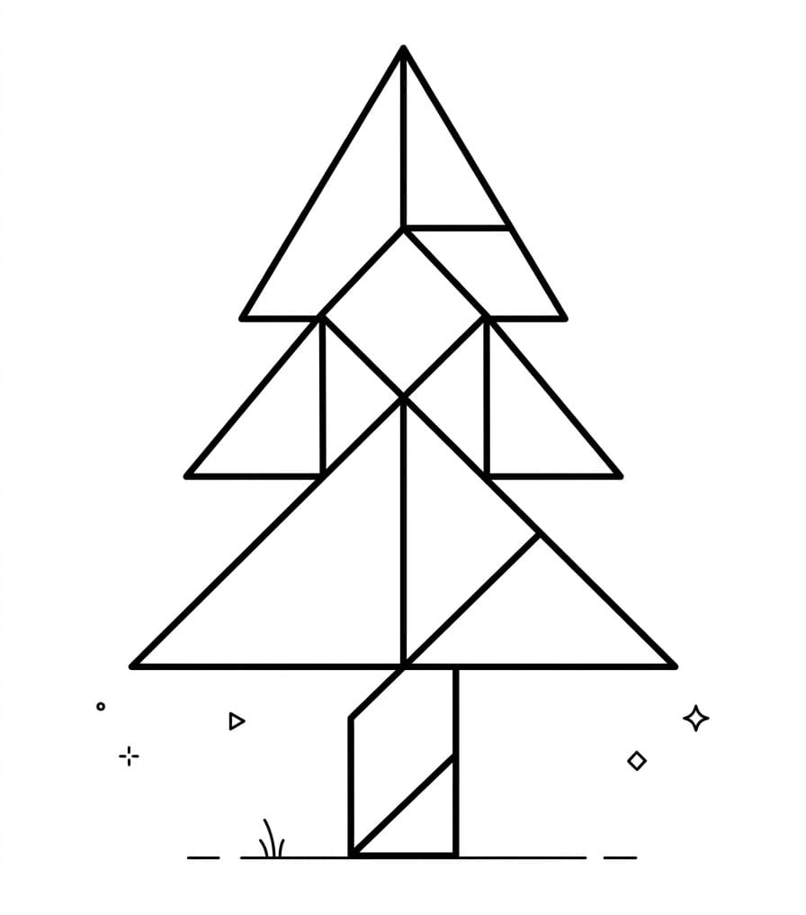 Tangram Hình Cây