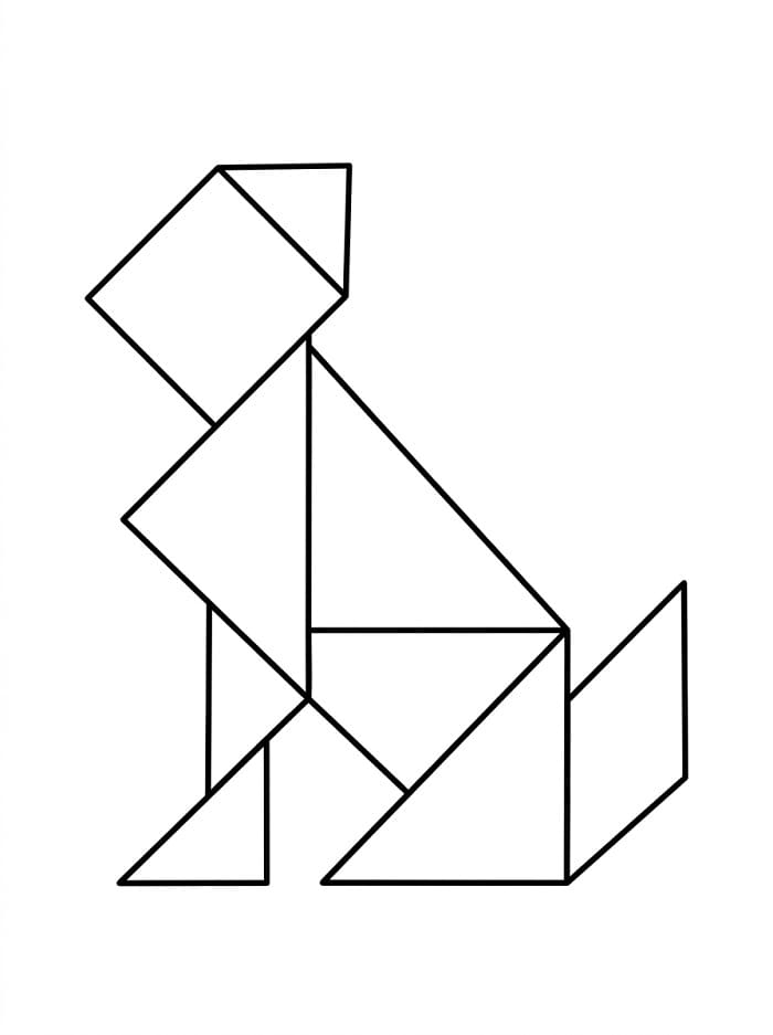 Tangram Hình Chú Chó