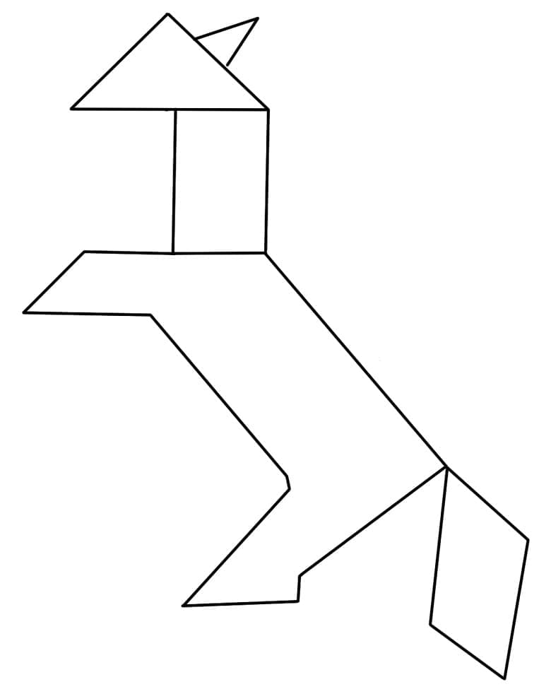 Tangram Hình Con Ngựa