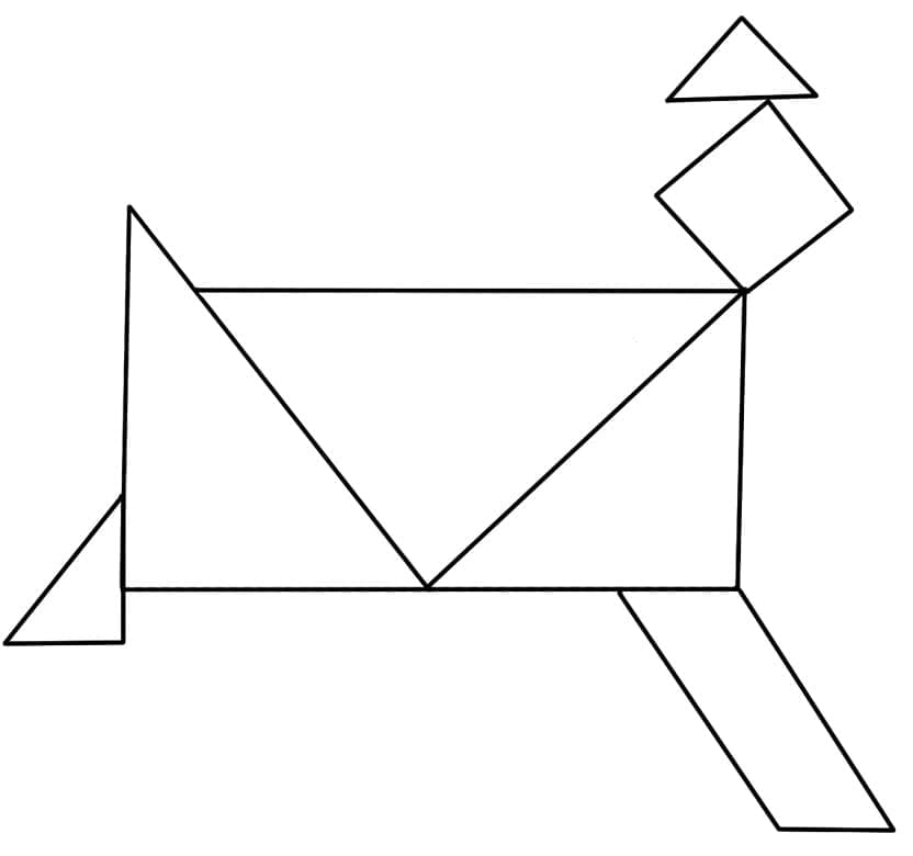 Tangram Hình Con Thỏ